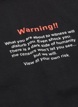  - VETEMENTS - Warning slogan print T-shirt
