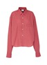 Main View - Click To Enlarge - VETEMENTS - Label tag gingham check oversized shirt