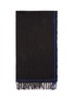 Detail View - Click To Enlarge - DRIES VAN NOTEN - Fender pinstripe wool scarf