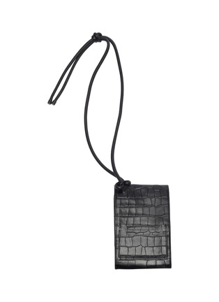 Detail View - Click To Enlarge - DRIES VAN NOTEN - Embossed croc leather pouch