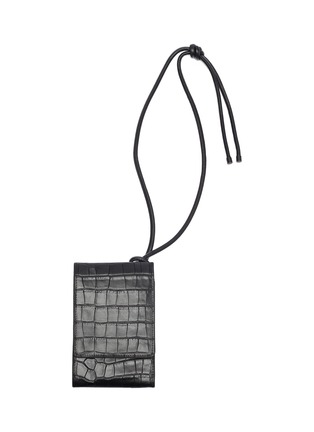 Main View - Click To Enlarge - DRIES VAN NOTEN - Embossed croc leather pouch