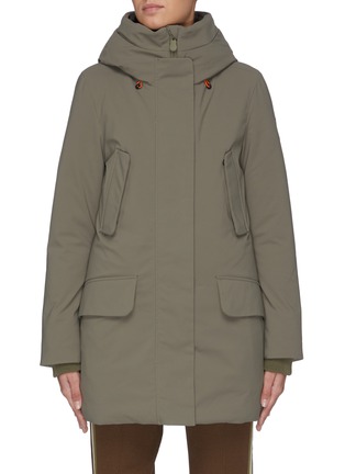 Main View - Click To Enlarge - SAVE THE DUCK - Plumtech® lined hooded puffer parka