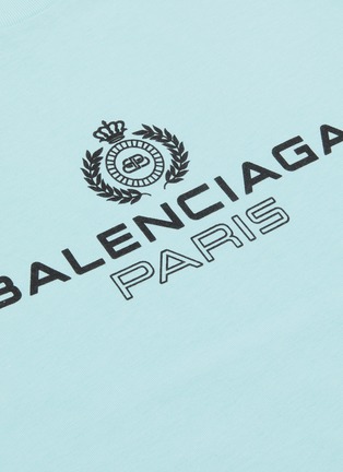  - BALENCIAGA - 'BB Paris' slogan embroidered T-shirt