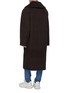Back View - Click To Enlarge - BALENCIAGA - 'Incognito' oversized check raglan coat