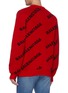 Back View - Click To Enlarge - BALENCIAGA - 'Balenciaga' logo print sweater