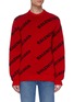Main View - Click To Enlarge - BALENCIAGA - 'Balenciaga' logo print sweater