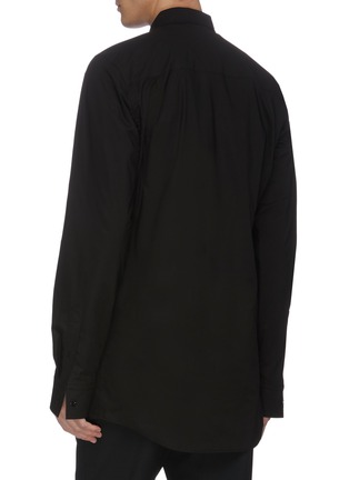 Back View - Click To Enlarge - BALENCIAGA - Fitted poplin shirt