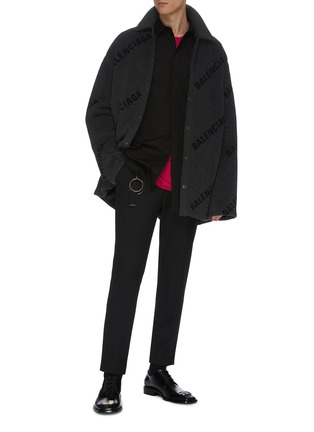 Figure View - Click To Enlarge - BALENCIAGA - Fitted poplin shirt