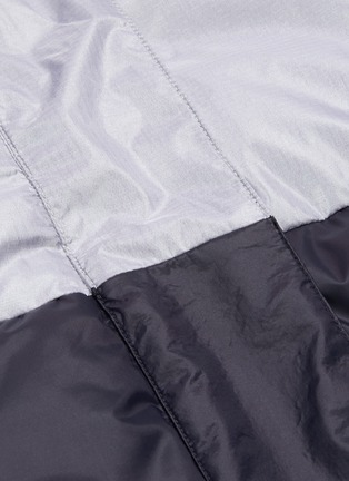  - ERIN SNOW - 'Lola' colourblock panelled high neck aluminium stripe performance jacket