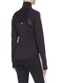 Back View - Click To Enlarge - ERIN SNOW - 'Lux' chintz panel half zip performance top