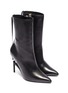 Detail View - Click To Enlarge - BEN TAVERNITI UNRAVEL PROJECT  - Broken heel leather ankle boots