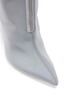 Detail View - Click To Enlarge - BEN TAVERNITI UNRAVEL PROJECT  - Pin heel zip pouch reflective ankle boots