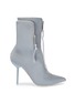 Main View - Click To Enlarge - BEN TAVERNITI UNRAVEL PROJECT  - Pin heel zip pouch reflective ankle boots