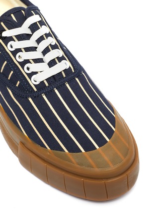 Detail View - Click To Enlarge - GOOD NEWS - 'Hurler 2' pinstripe cotton sneakers