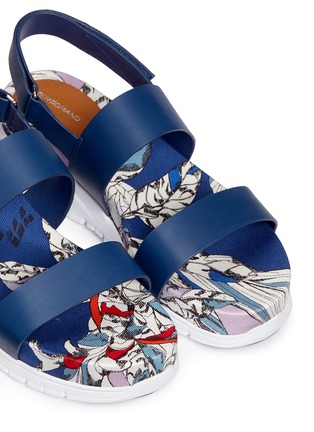 Detail View - Click To Enlarge - COLE HAAN - 'ZerøGrand' liberty print leather slingback sandals