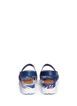 Back View - Click To Enlarge - COLE HAAN - 'ZerøGrand' liberty print leather slingback sandals