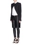 Front View - Click To Enlarge - HAIDER ACKERMANN - Satin lapel virgin wool coat