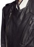 Detail View - Click To Enlarge - HAIDER ACKERMANN - 'Till Death Do Us Part' leather biker jacket