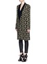 Front View - Click To Enlarge - HAIDER ACKERMANN - Check jacquard linen-silk coat