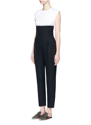 Front View - Click To Enlarge - HAIDER ACKERMANN - 'Orbai' high waist virgin wool suiting pants