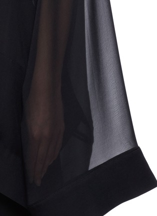Detail View - Click To Enlarge - HAIDER ACKERMANN - 'Conium' oversized silk georgette blouse
