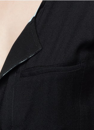 Detail View - Click To Enlarge - HAIDER ACKERMANN - 'Phaseolus' hook closure silk lined crepe dress
