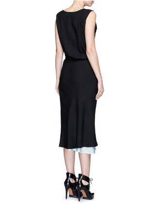Back View - Click To Enlarge - HAIDER ACKERMANN - 'Phaseolus' hook closure silk lined crepe dress