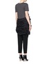 Back View - Click To Enlarge - HAIDER ACKERMANN - 'Awuna' asymmetric tiered ruffle T-shirt