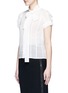 Front View - Click To Enlarge - HAIDER ACKERMANN - Layered ruffle sleeve silk chiffon top