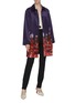 Figure View - Click To Enlarge - DRIES VAN NOTEN - 'Ramblin' belted floral photographic print satin coat