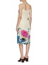 Back View - Click To Enlarge - DRIES VAN NOTEN - Floral print satin slip dress