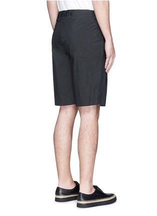 Back View - Click To Enlarge - ALEXANDER WANG - Double pleated front shorts