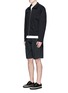 Figure View - Click To Enlarge - ALEXANDER WANG - Double pleated front shorts