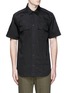 Main View - Click To Enlarge - ALEXANDER WANG - Patch appliqué cotton twill shirt