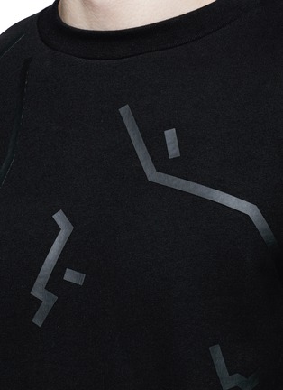 Detail View - Click To Enlarge - ALEXANDER WANG - Shadow outline print sweatshirt