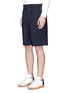 Front View - Click To Enlarge - ALEXANDER WANG - Stripe board shorts