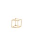 Main View - Click To Enlarge - SHIHARA - 'Square' diamond 18k yellow gold cube single earring – 10mm