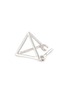 Detail View - Click To Enlarge - SHIHARA - 'Triangle' 18k white gold pyramid single earring – 10mm