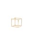 Main View - Click To Enlarge - SHIHARA - 'Square' diamond 18k yellow gold cube single earring – 15mm
