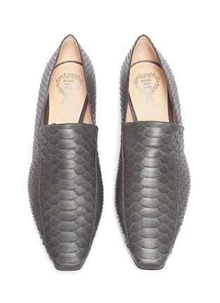 Detail View - Click To Enlarge - RODO - Python leather loafers