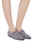 Figure View - Click To Enlarge - RODO - Suede square loafers
