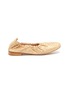 Main View - Click To Enlarge - RODO - 'High Throat' metallic python leather ballet flats