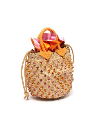 Detail View - Click To Enlarge - LE NINÈ - 'Nina Twist' small mix glass crystal basket bag