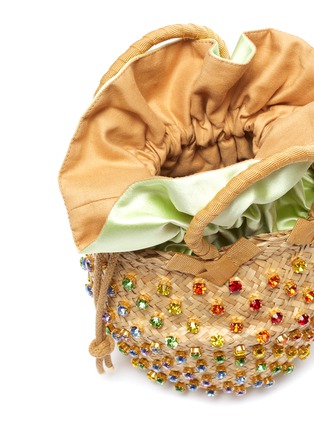 Detail View - Click To Enlarge - LE NINÈ - 'Nina' small mix glass crystal basket bag