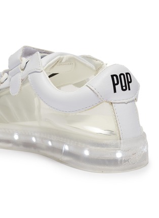 Figure View - Click To Enlarge - POP SHOES - 'St Laurent EZ' LED midsole PVC panel kids sneakers