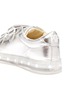 Figure View - Click To Enlarge - POP SHOES - 'St Laurent' LED midsole metallic leather kids sneakers