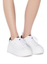 Figure View - Click To Enlarge - ASH - 'Moon' platform leather sneakers