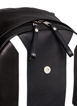 Detail View - Click To Enlarge - NEIL BARRETT - 'Memphis' contrast front backpack