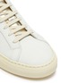 Detail View - Click To Enlarge - COMMON PROJECTS - 'Retro Low' leather metallic sneakers