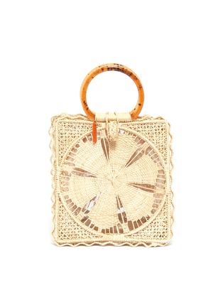 Main View - Click To Enlarge - SILVIA TCHERASSI - 'Lurizia' top handle woven straw bag